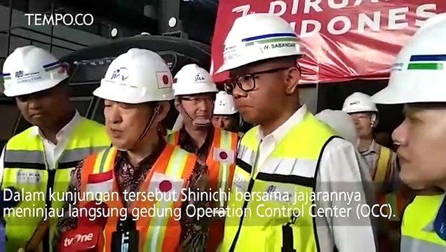 Presiden JICA Kunjungi Depo MRT Lebak Bulus