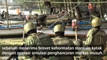 Kopaska TNI AL Hancurkan Markas Musuh di Banten