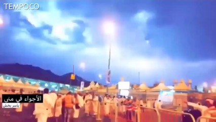 Saat Jamaah Haji di Mekah Dilanda Badai