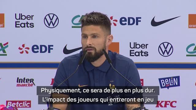 France - Giroud remplaçant ? ''Il faudra se tenir prêt à chaque instant