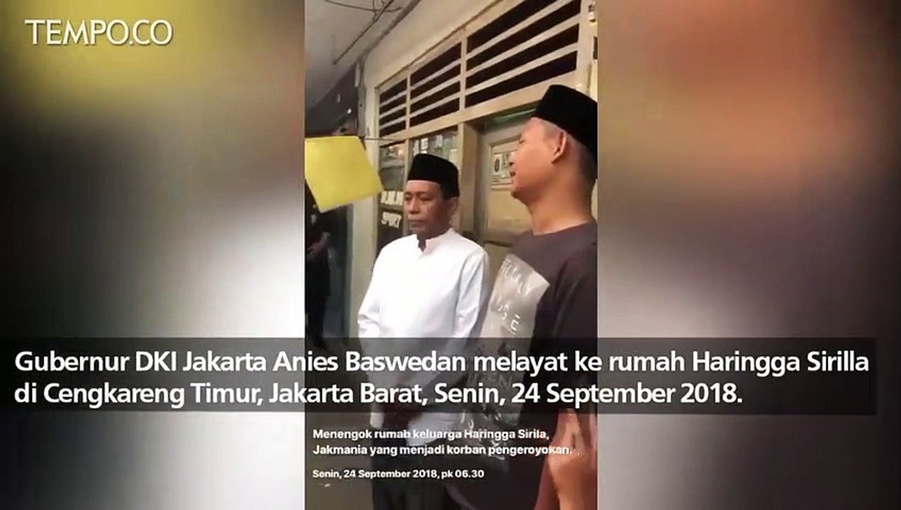 Anies Baswedan Melayat Suporter Persija yang Tewas Dikeroyok