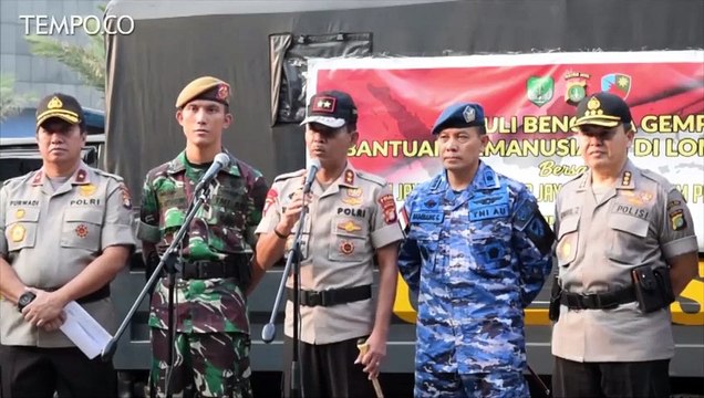 Polda Metro dan TNI Kirim Bantuan Bagi Korban Gempa Lombok