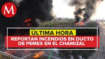 Se registra incendio en respiraderos de gas en Nezahualcóyotl