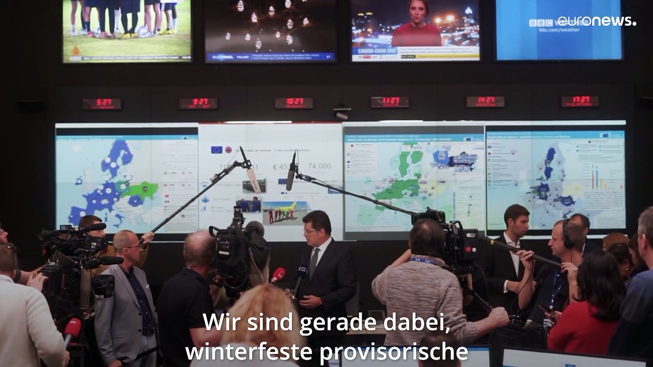 Behelfsunterkünfte und Stromgeneratoren - wie die EU der Ukraine durch den Winter hilft