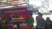 Gubernur DKI Anies Baswedan Resmikan Pelican Crossing Halte BI
