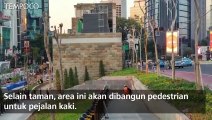 Cantiknya Taman di Atas Stasiun MRT Dukuh Atas