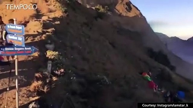 Ratusan Pendaki Masih Terjebak di Gunung Rinjani