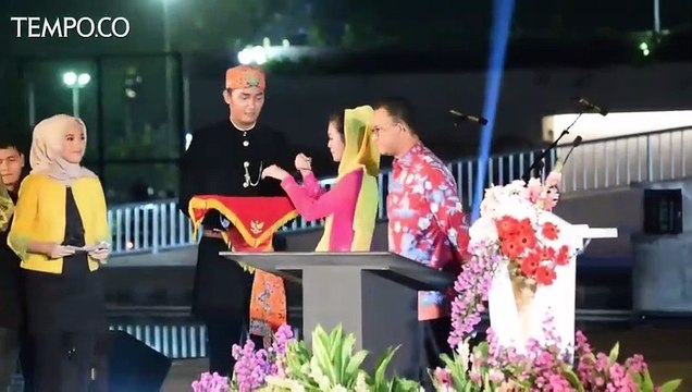 Anies Baswedan Resmikan Revitalisasi Lapangan Banteng