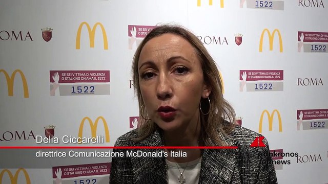 Violenza donne, Ciccarelli (McDonald's): Porteremo 'Non sei sola' da Roma in tutta Italia