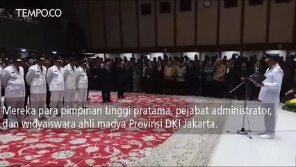 Anies Baswedan Melantik Wali Kota dan Bupati Baru