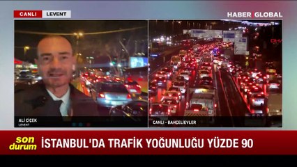 İstanbul'da trafik durma noktasına geldi