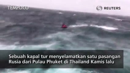 Suami-Istri Rusia Diselamatkan Kapal Wisata yang Lewat dari Phuket