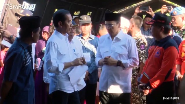Gempa Lombok, Jokowi Beri Bantuan Renovasi Rumah Rp 50 Juta