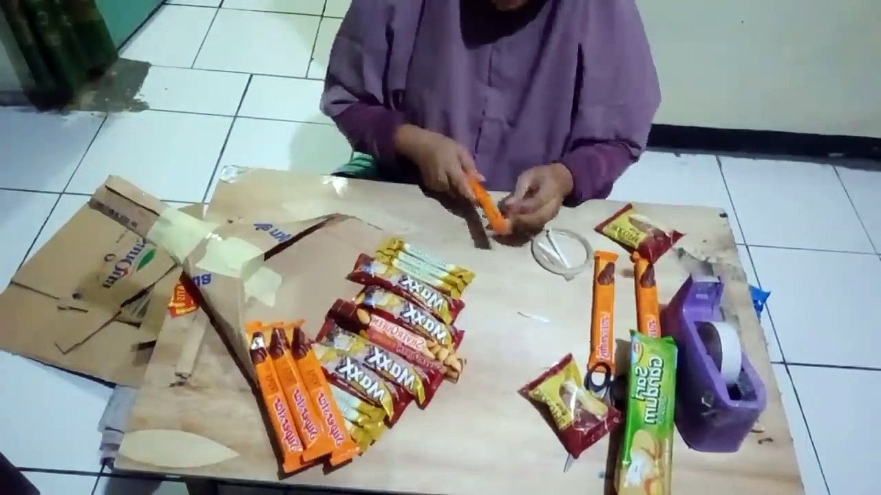 Cara buat buket snack mudah murah meriah