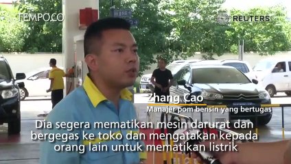 Staf Pompa Bensin Dapat Hadiah 800.000 Yuan Karena Padamkan Api