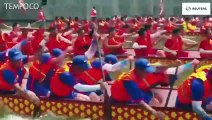 1.200 Orang Ikuti Festival Perahu Naga di Cina