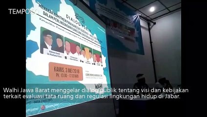 Diuji Walhi, Cagub Jawa Barat Soal Penataan Lingkungan