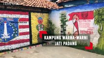 Meriahnya Kampung Warna-warni di Jati Padang