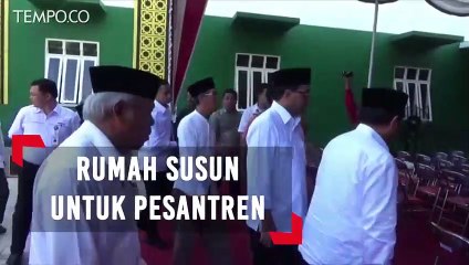 Menteri PUPR Resmikan Rumah Susun Untuk Pesantren