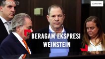 Beragam Ekspresi Weinstein, Terdakwa Pelecehan Seksual Sejumlah Artis