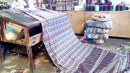Industri Rumahan Sarung Lebaran Hadapi Kendala