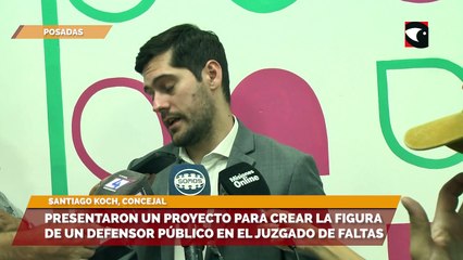 Presentaron un proyecto para crear la figura de un defensor público en el juzgado de faltas de posadas