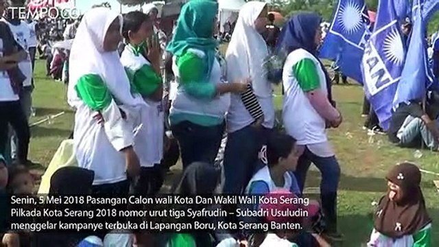 Ada Anak-anak dan Mobil Dinas di Kampanye Pilkada Kota Serang