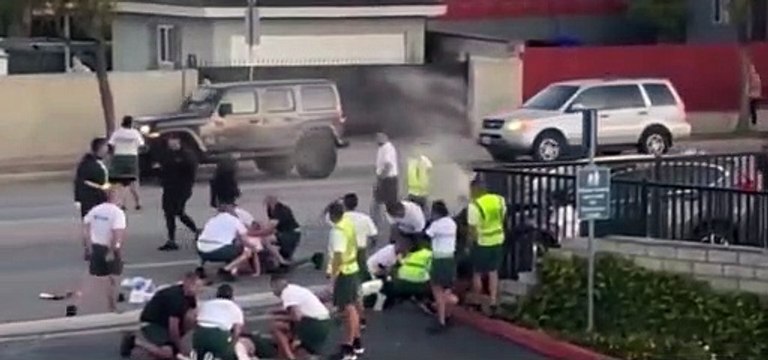 California - At least 25 LASD academy recruits were injured with 5 in critical condition following a vehicle collision when driver crashed into the g