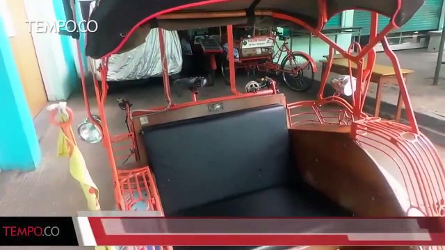 Siswa SMK di Yogya Ini Ciptakan Becak Listrik Tenaga Matahari