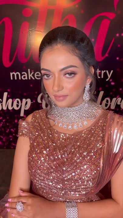 Demo look created during Bangalore master class ✨_For upcoming course details contact Mentor- asmithamakeoverartistry ama asmithamakeoverartistry _makeup _beauty _makeupartist _fashion _mua _love _makeuptutorial _photog(vid