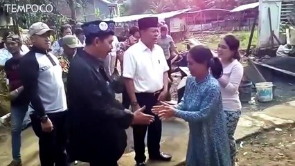 Cagub Jabar Sudrajad Tinjau Korban Banjir, Ini Janjinya