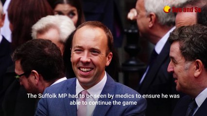 Matt Hancock gets stung by a scorpion on I'm A Celebrity