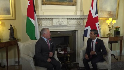 Download Video: King Abdullah II of Jordan meets Rishi Sunak