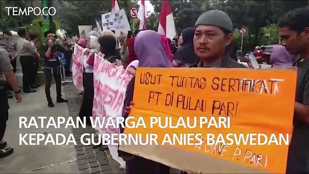 Ratapan Warga Pulau Pari ke Gubernur Anies Baswedan