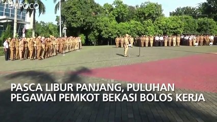 Pasca Libur Panjang, Puluhan Pegawai Pemkot Bekasi Bolos Kerja