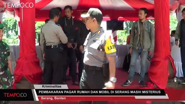 Pembakaran Pagar Rumah dan Mobil di Serang Masih Misterius