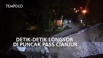 Detik-Detik Longsor di Puncak Pass Cianjur