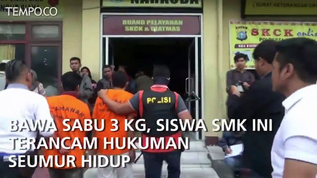 Bawa Sabu 3 Kg, Siswa SMK Ini Terancam Hukuman Seumur Hidup