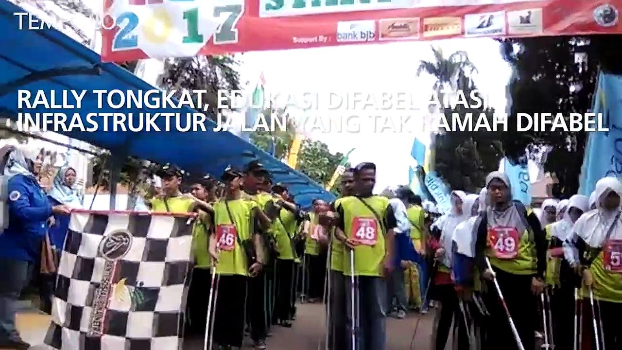 Rally Tongkat, Edukasi Difabel Atasi Infrastruktur Jalan yang Rusak