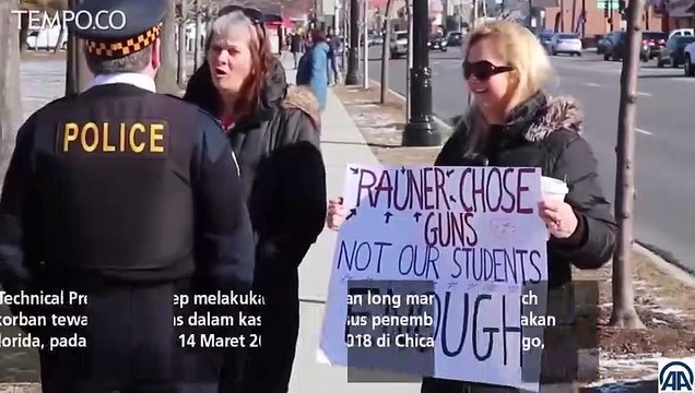 Ribuan Siswa Long March Memprotes Penembakan Florida