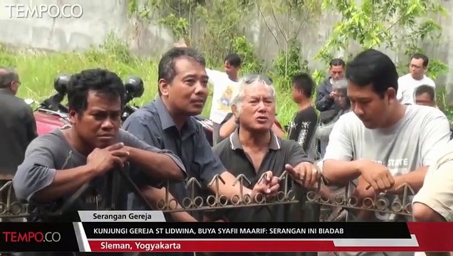 Kunjungi Gereja St Lidwina, Buya Syafii Maarif Ini Biadab, Harus Diusut