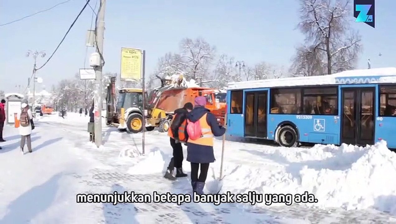 Rekor Salju di Moskow