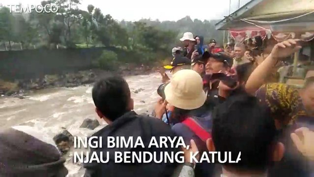 Didampingi Bima Arya, Anies Baswedan Kunjungi Bendung Katulampa