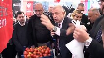 Özdağ 1 liraya domates dağıtıp oy istedi: Ooo Süleyman da burada
