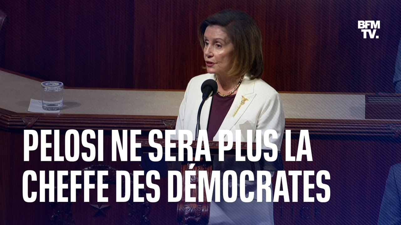 Nancy Pelosi annonce qu'elle ne sera plus la cheffe des démocrates au Congrès américain