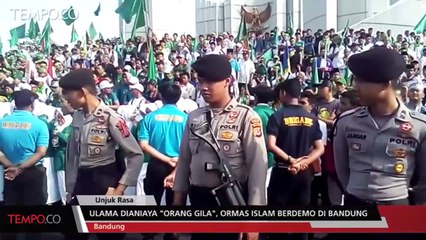 Ulama Dianiaya "Orang Gila", Ormas Islam Berdemo di Bandung