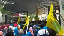 Demo Mahasiswa Tolak UU MD3 Berakhir Ricuh