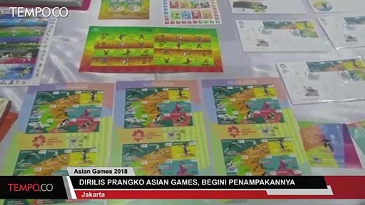 Dirilis Prangko Asian Games, Begini Penampakannya