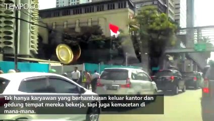 Dampak Gempa Jakarta, Ini Video Kemacetan di Sudirman