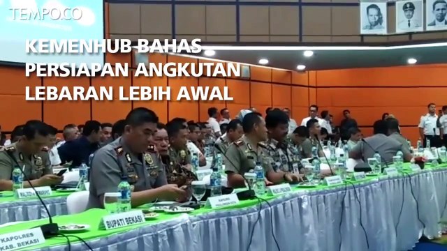 Kemenhub Bahas Persiapan Angkutan Lebaran Lebih Awal